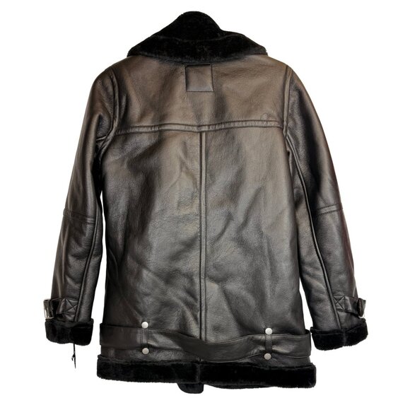 Bagatelle Collection New York Women's Faux Fur Jacket | Black | Size S - Picture 3 of 4